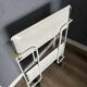 Folding Mobile Bar Cart / Serving Trolley — White, 1970s
