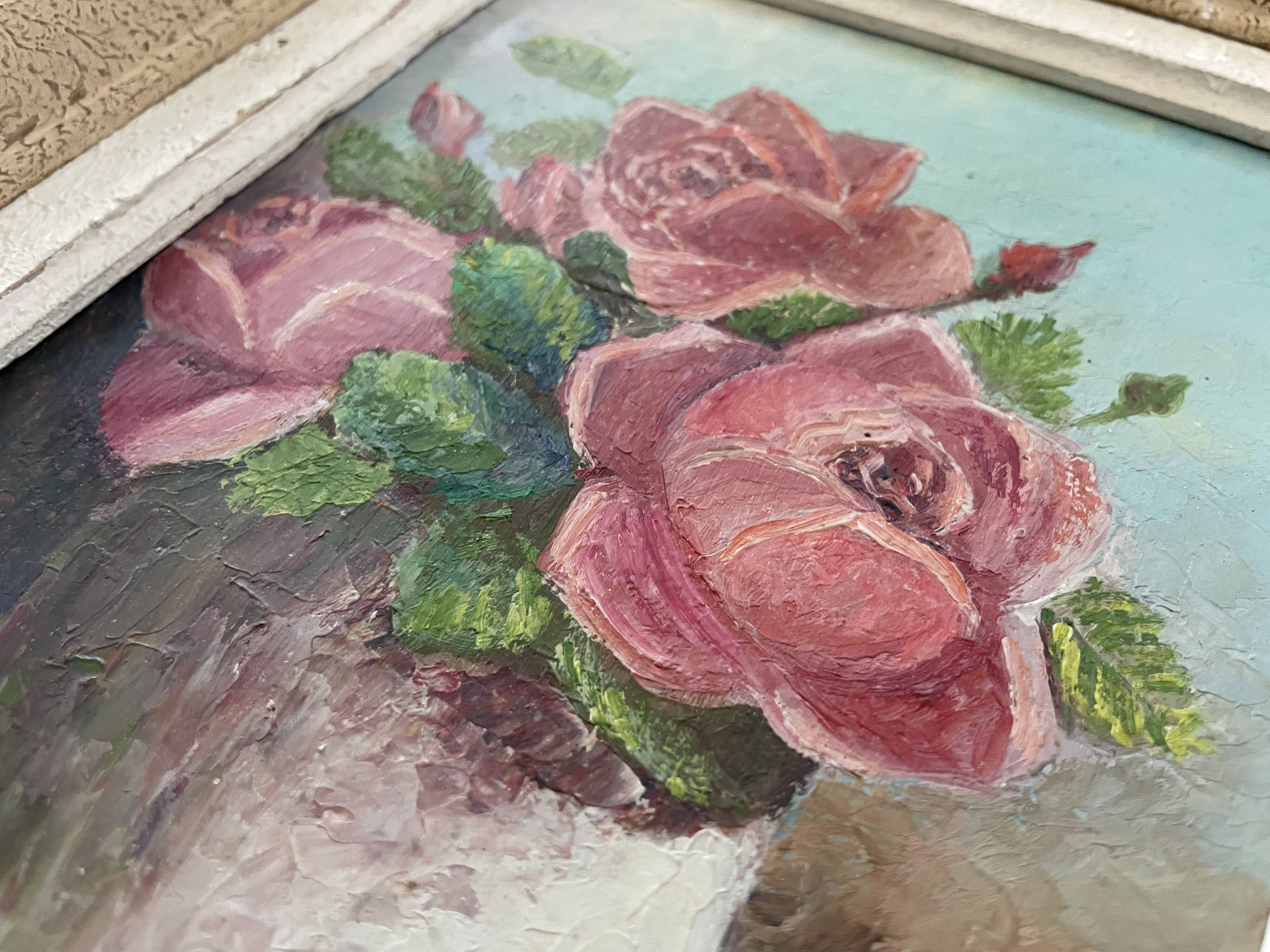 Small old framed painting