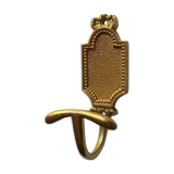 Vintage patère in solid golden brass