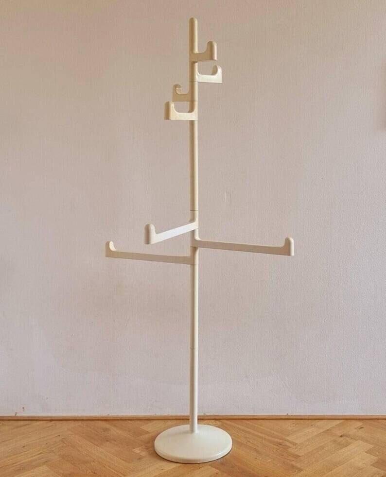 Midcentury Floor Coat Rack Gedy, Makio Hasuike, Italy, 1970s