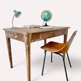 Weathered wooden desk