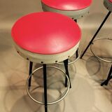 Suite of 4 stools "DESIGN 1950".
