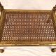 Louis XVI style pedestal table in gilded wood and marble top