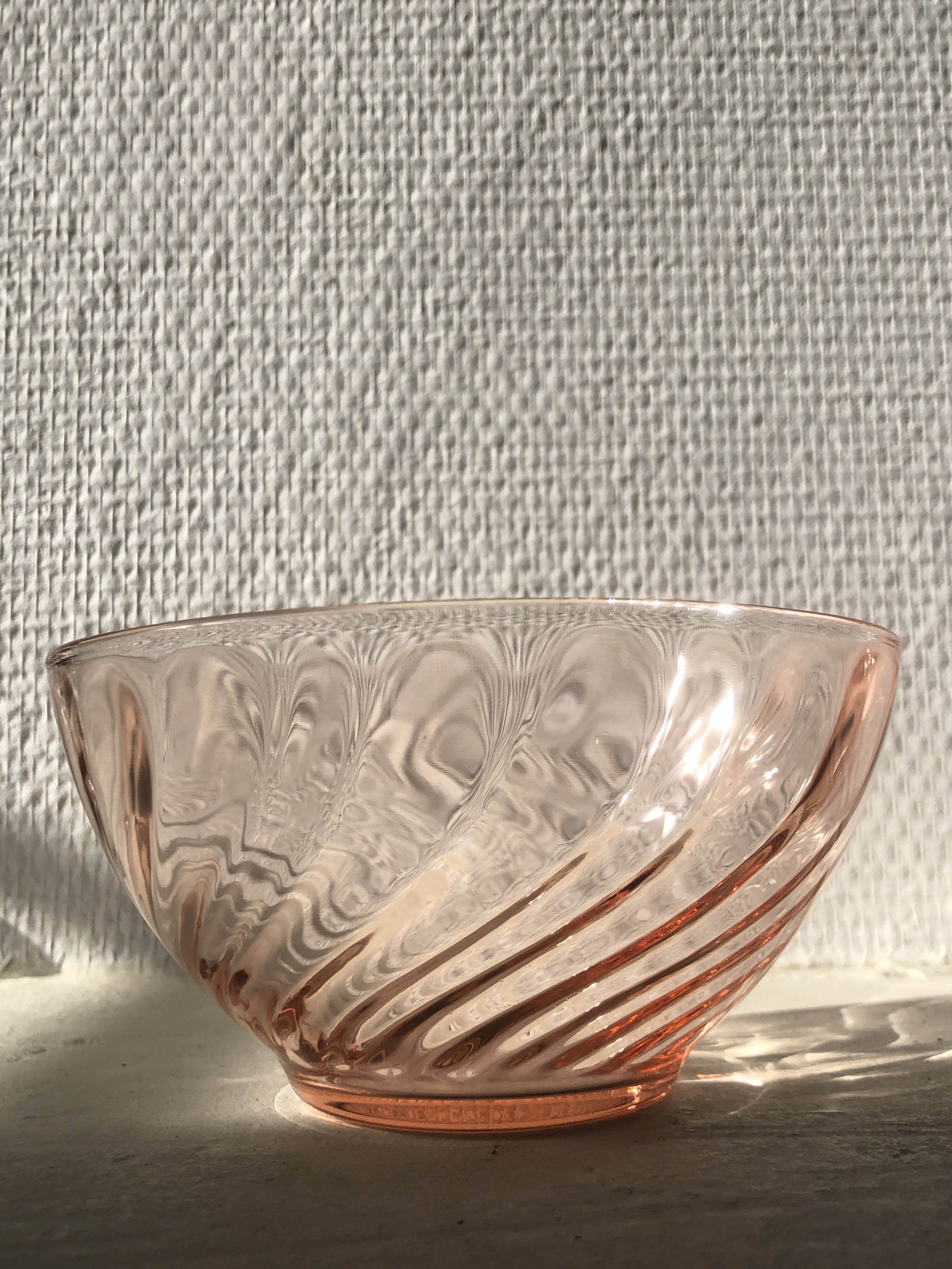 3 Arcoroc bowls Rosaline collection