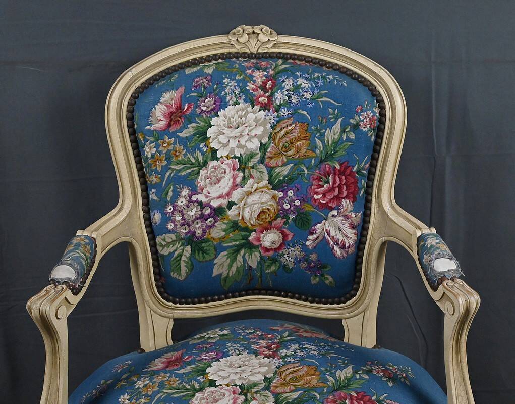 Fauteuil cabriolet, style Louis XV – fin XIXe