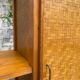 Bamboo cabinet woven and modular pine vintage 1960