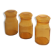 Maxwell glass jars Amber Brown