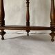 Small old corner shelf in turned wood, 19th century