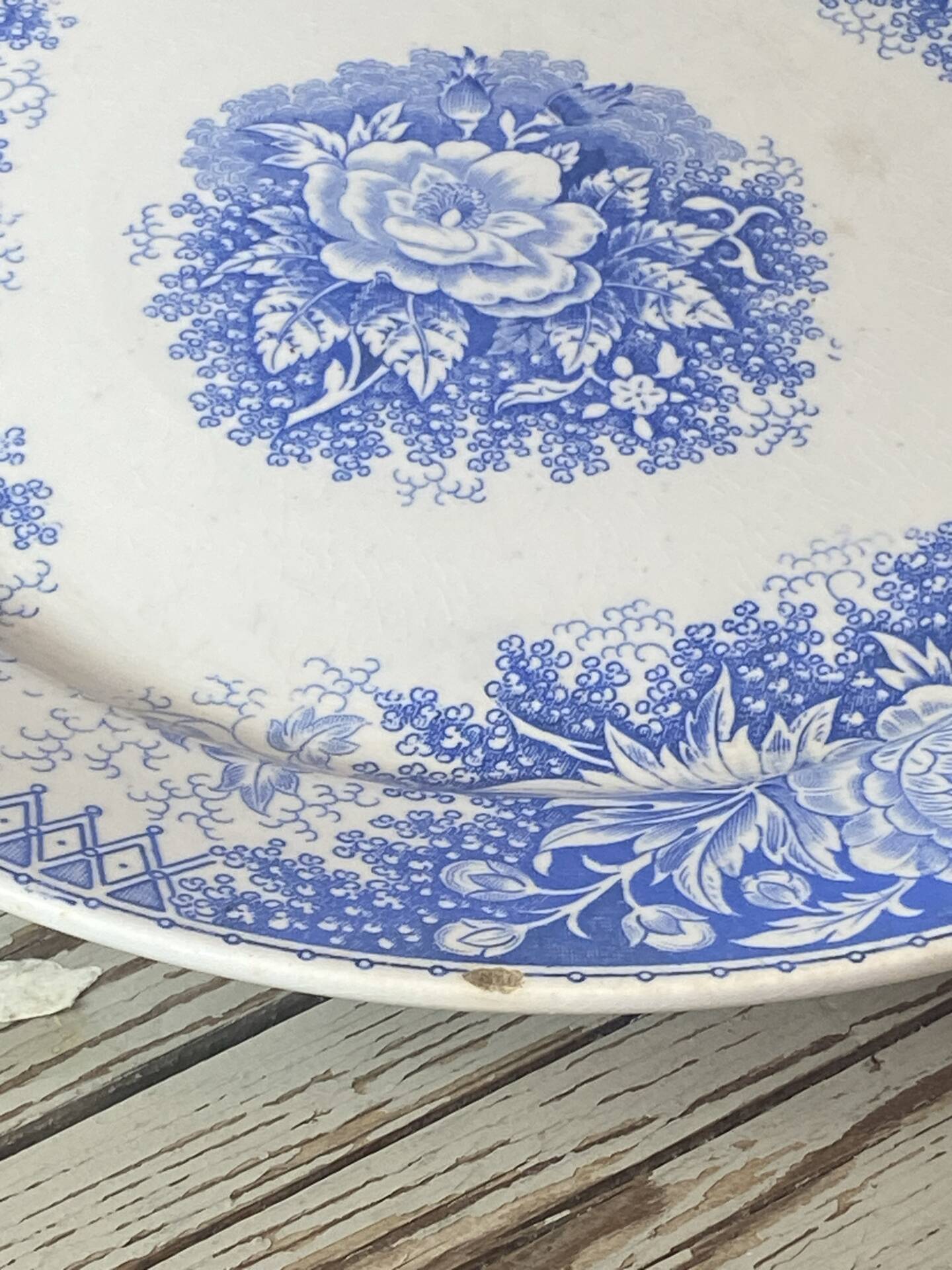 Compote dish, earthenware, Sarreguemines