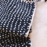 Tapis Noir à pois - 304 x 225 cm