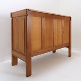 Solid wood chest of drawers in Pierre Chapo style - 1960s
