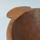 Vintage wooden fruit bowl hand-carved.