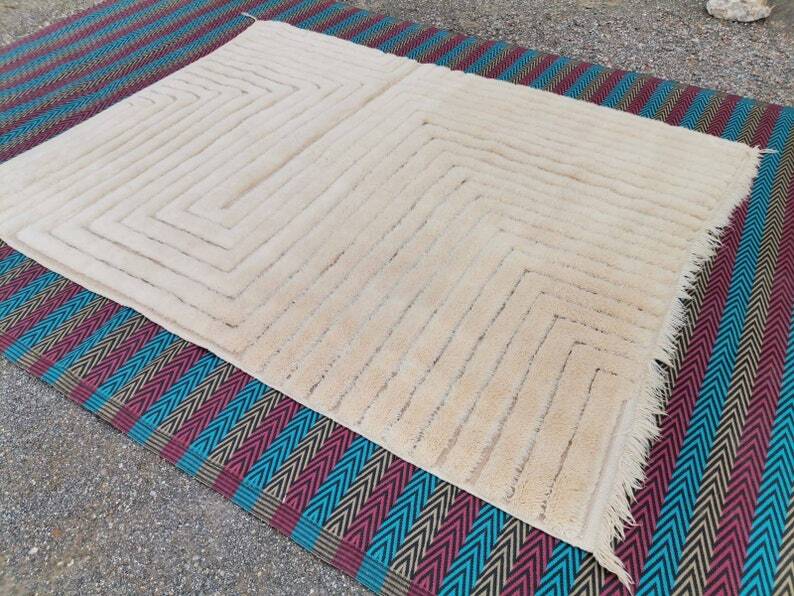 Tapis en laine grand taille 2/3m