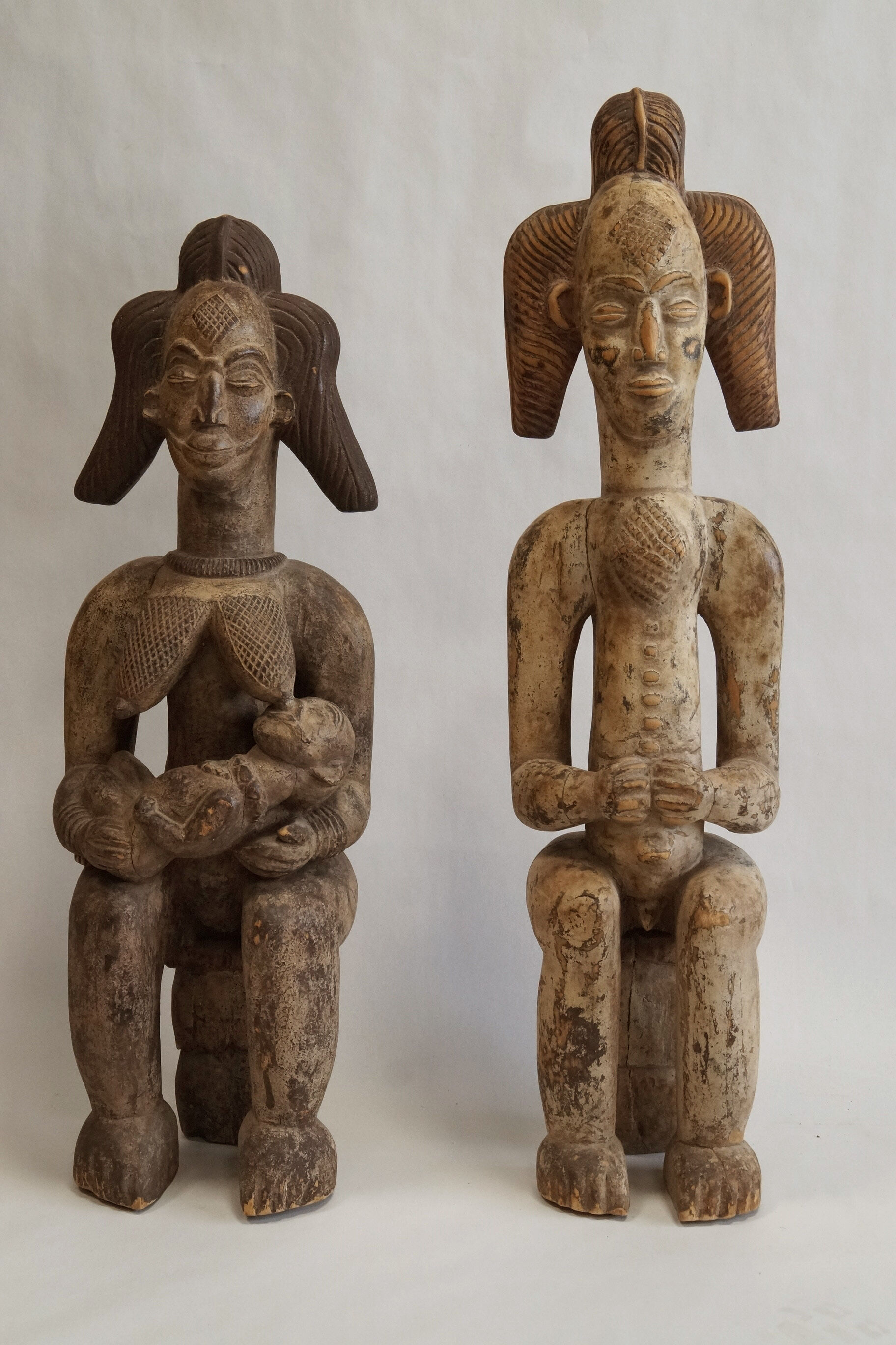 Pair of statues from Gabon
