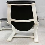 Pair of armchairs and ottomans Nelo Sweden, Sweden, circa 1975