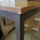 Antique table in Formica and metal