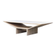 Travertine coffee table - 70s - brutalist and minimalist - Italy