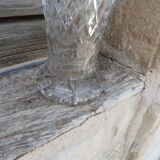 Vase en cristal taillé forme évasée