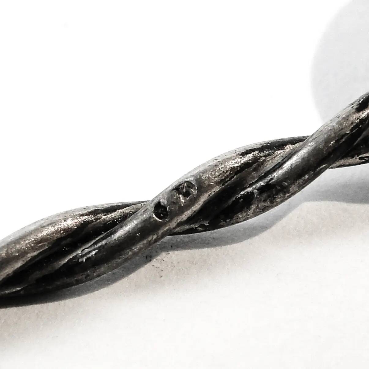 Salt spoon, mid-century modern, silver, Poland, 1970s