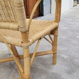 Rattan armchair 1950