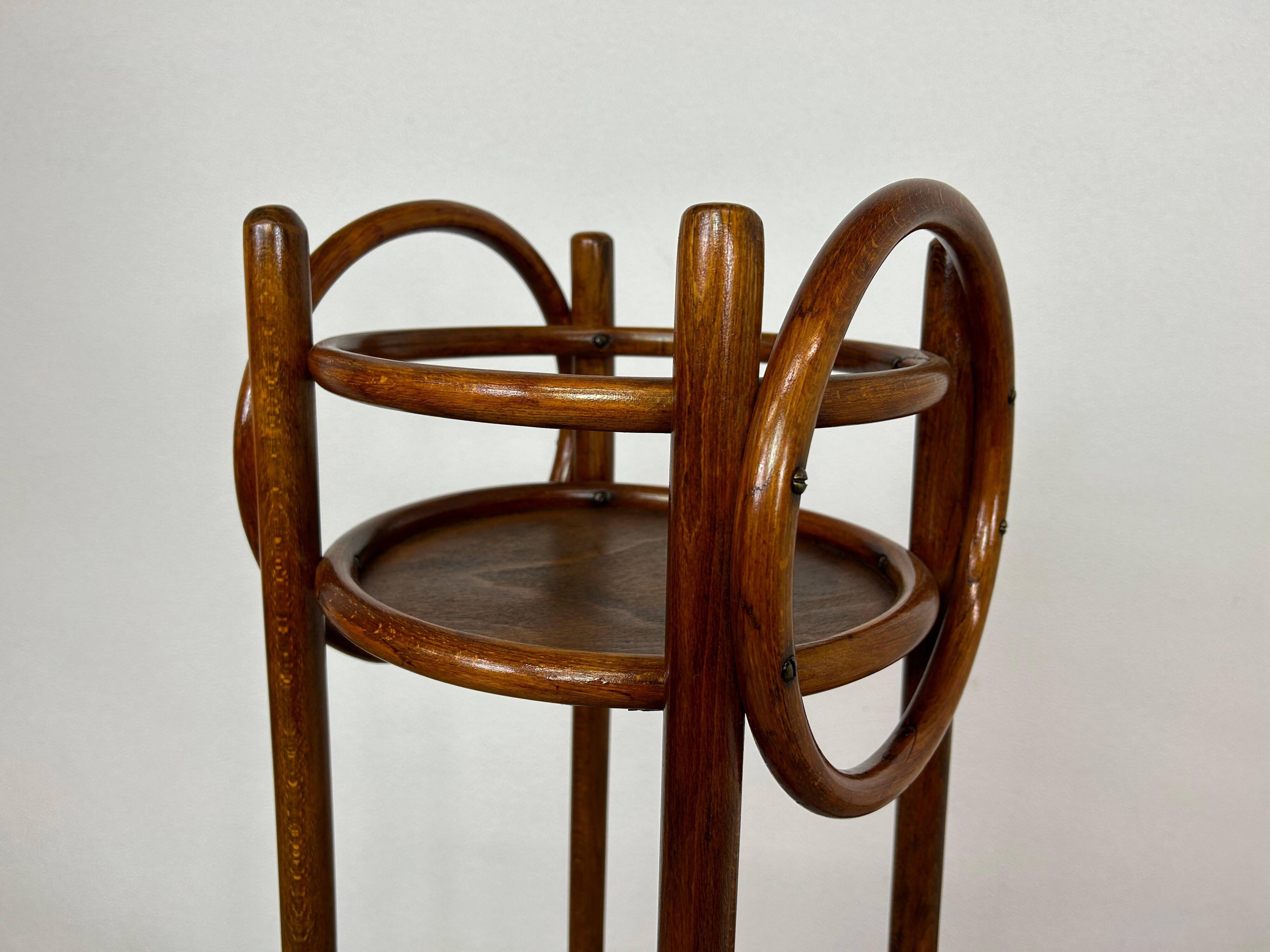Bentwood side table attributed to Otto Wagner for Thonet.