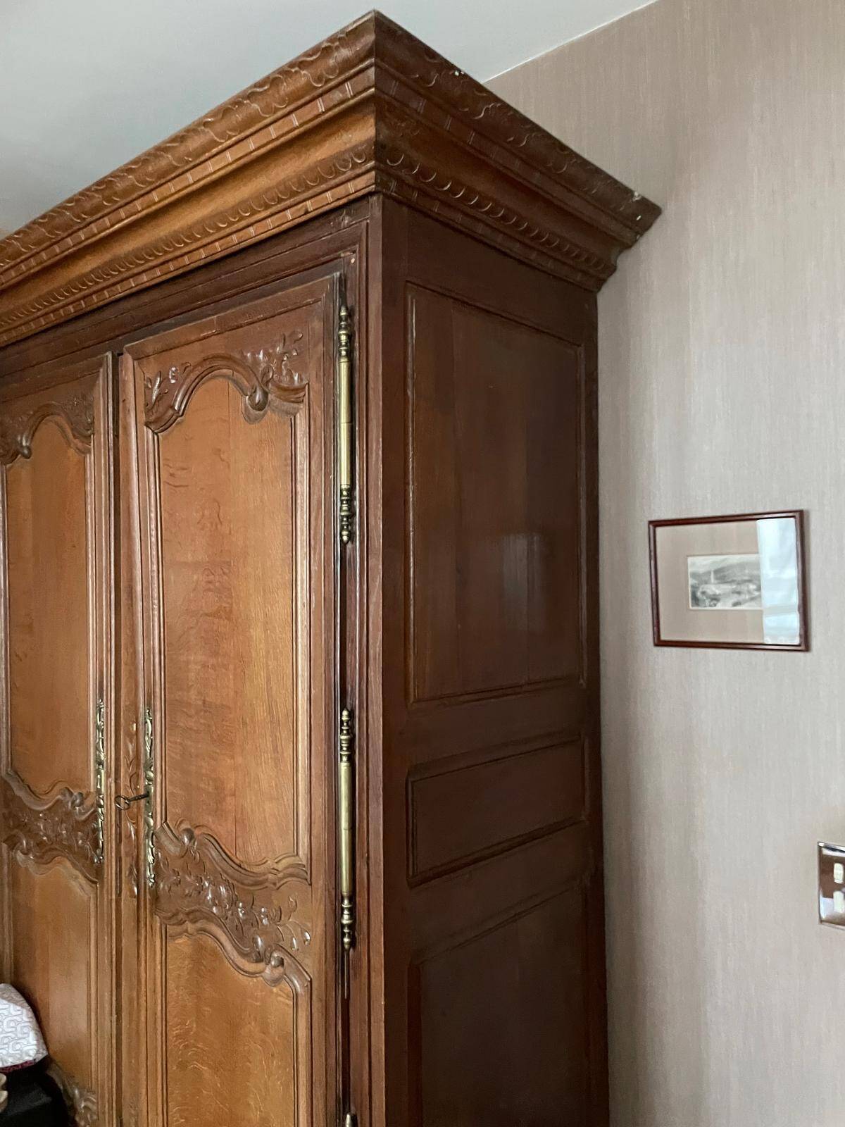 19th century Norman oak wardrobe