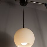 1970 white opaline tulip cone pendant lights (6 available)