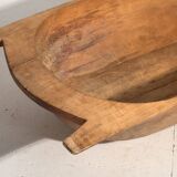 Antique solid wood wabi-sabi bowl (c.1900) #9