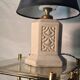 pretty cracked ceramic lamp 1920 to 30 with original inter backelite electricity its function