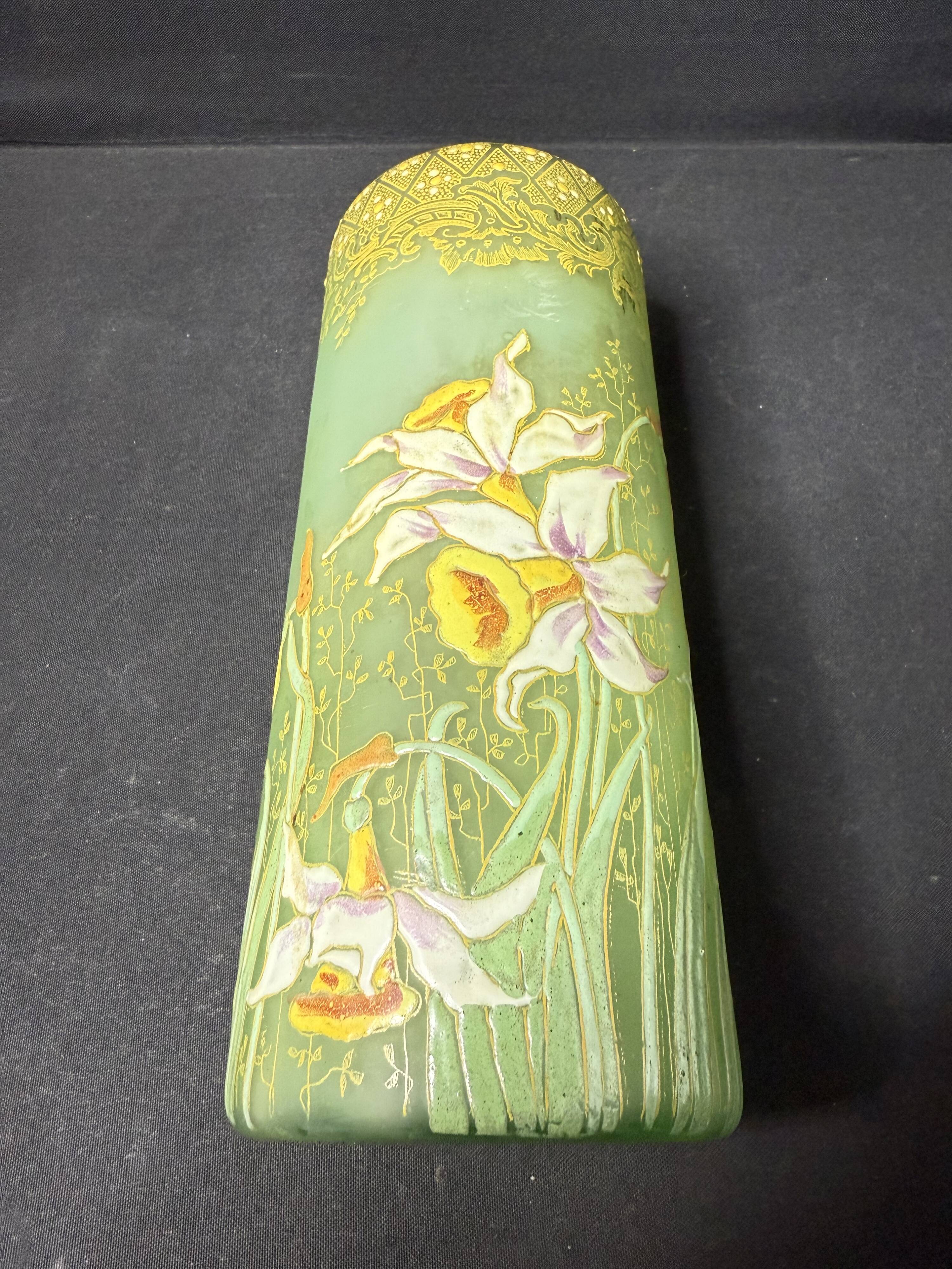 Enamelled vase – FT Legras (1839-1916)