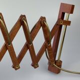 1960s/70s Teak Scissor Lamp Wall Lamp Mid Century Danish Design Denmark