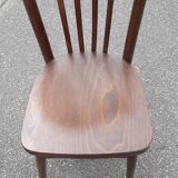 Curved wood bistro chairs edition Ton 1960