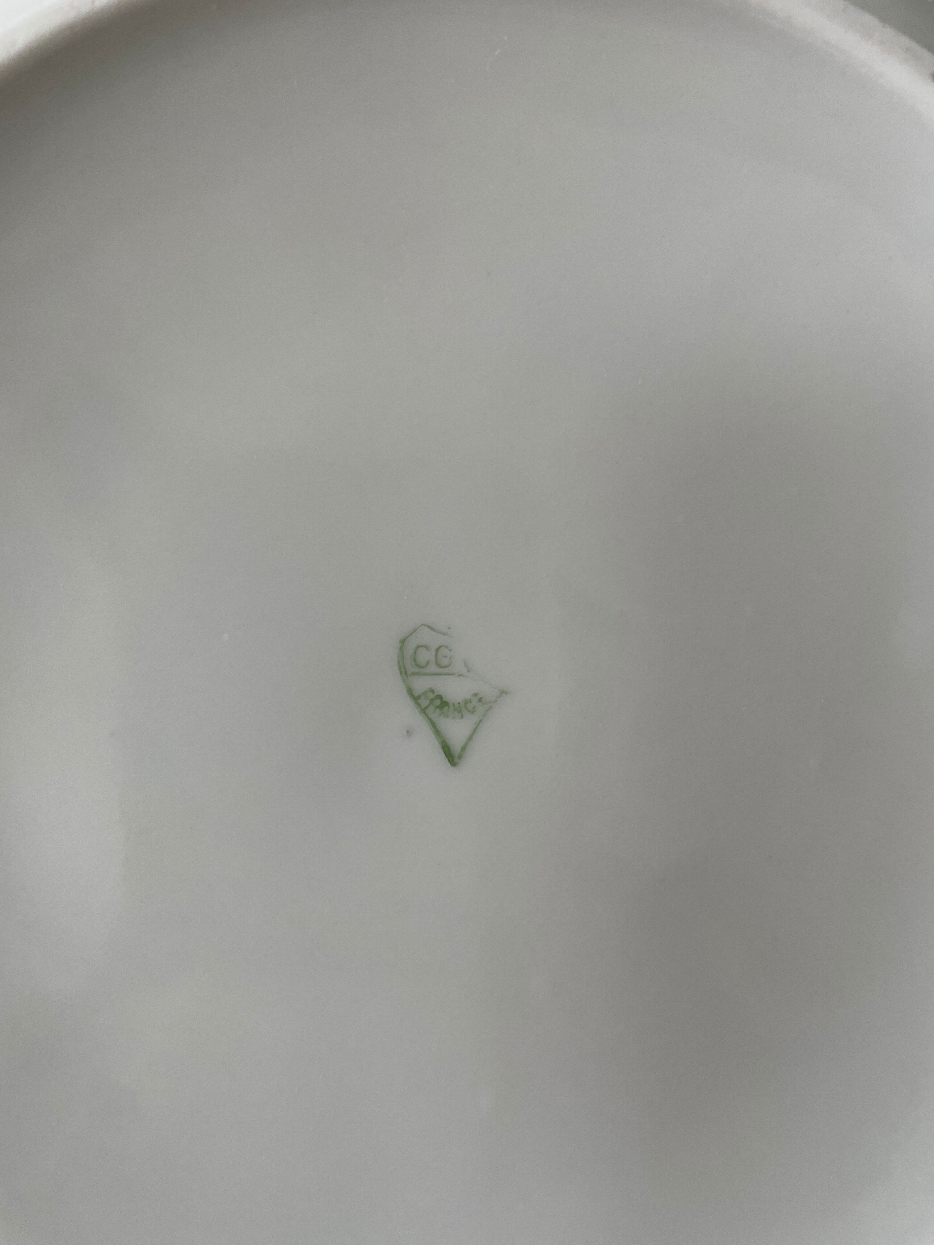 Porcelain salad bowl from Vierzon