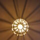 Brass suspension and smoked glass - vintage