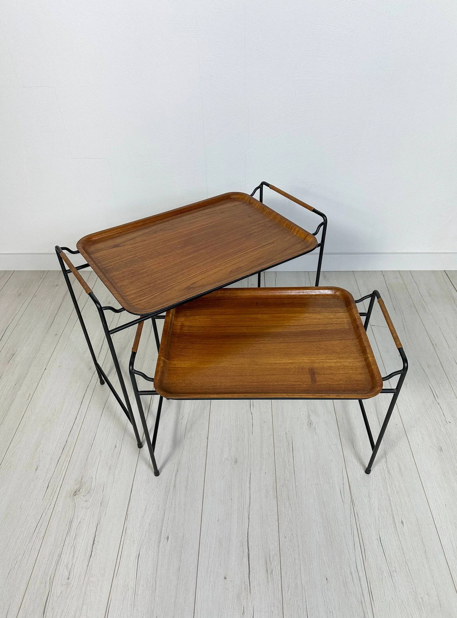 1960s Vintage Danish Teak Nesting Tables by Silva
