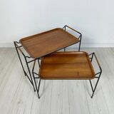 1960s Vintage Danish Teak Nesting Tables by Silva