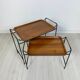 Tables gigognes en teck danois vintage des années 1960 par Silva