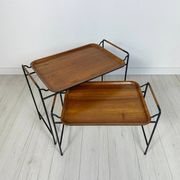1960s Vintage Danish Teak Nesting Tables by Silva