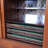 Danish design teak highboard with drawers, 1960s