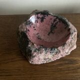 Raw pink marble trinket tray, 1970
