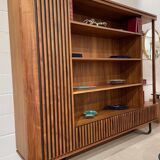 Wooden and Metal Bookcase