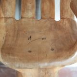 Paire de chaises bois forme main, tabouret de bar bois, chaise bois, chaise