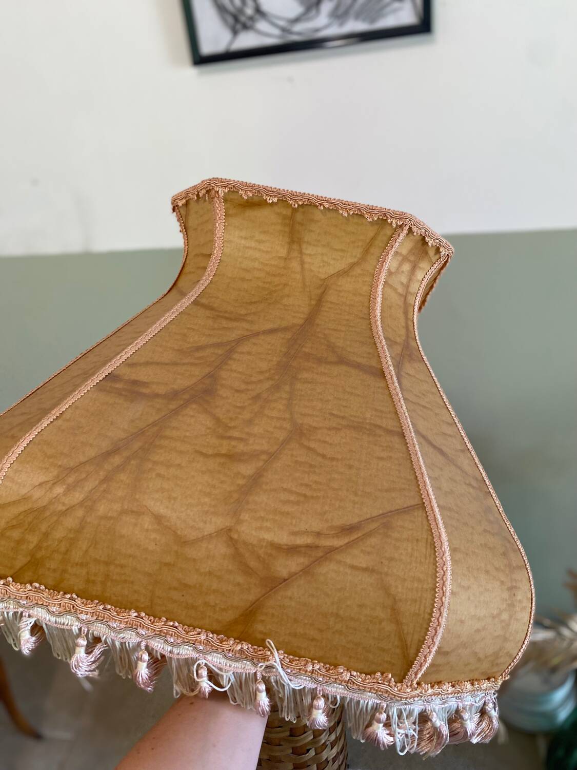 Large art deco lampshade