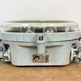 Grey Industrial Cast Aluminium Wall or Ceiling Light from Elektrosvit, 1970s