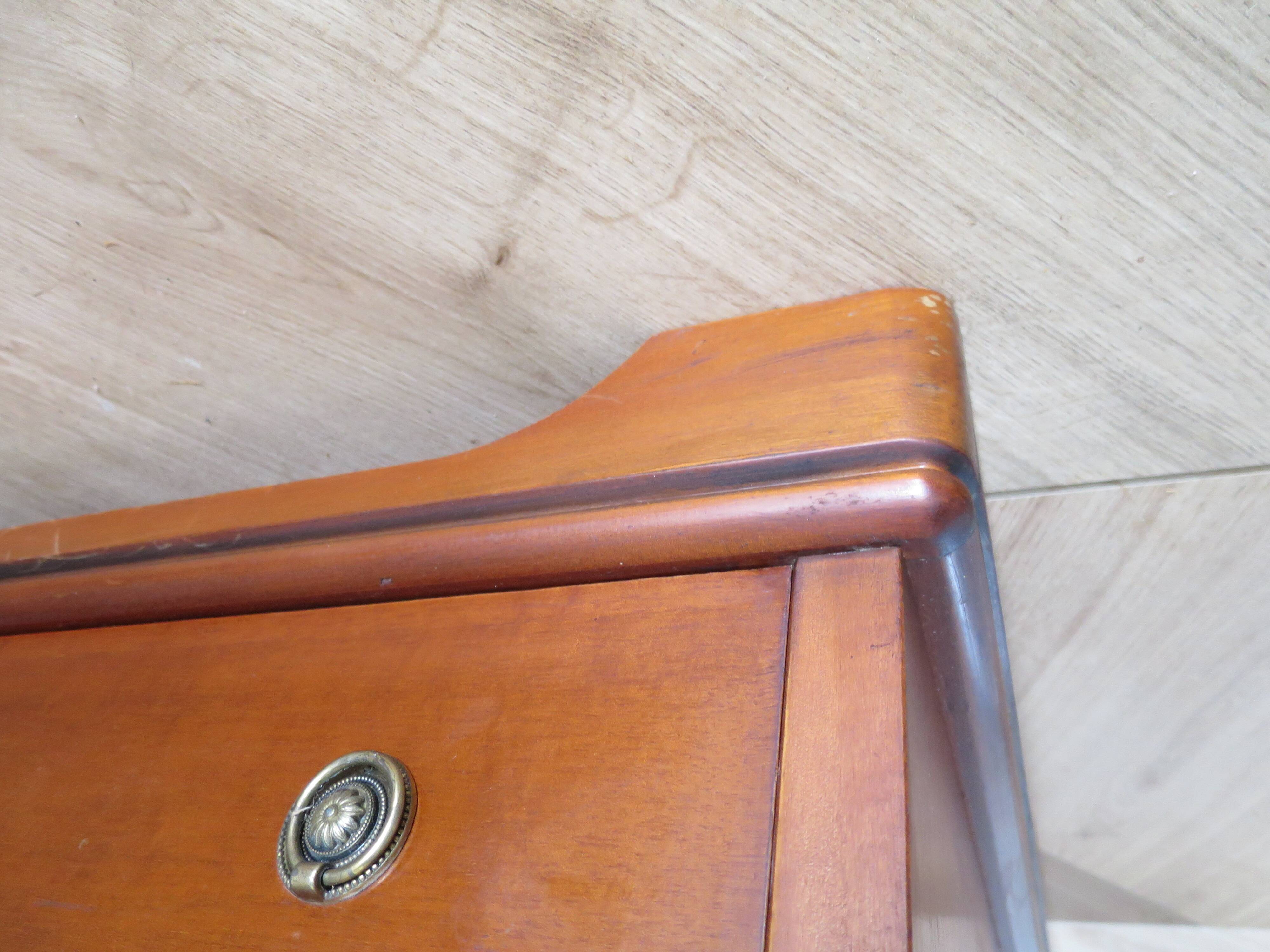 Louis Philippe style chest of drawers in cherry wood