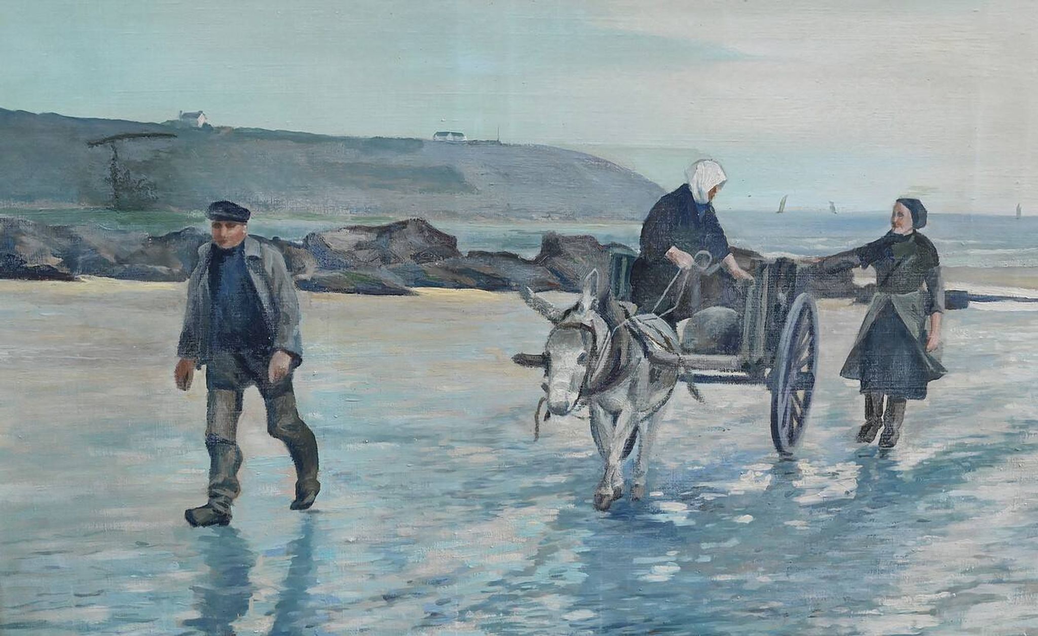 Grand Tableau « Les Goémoniers », de A. Le Guen – 1969