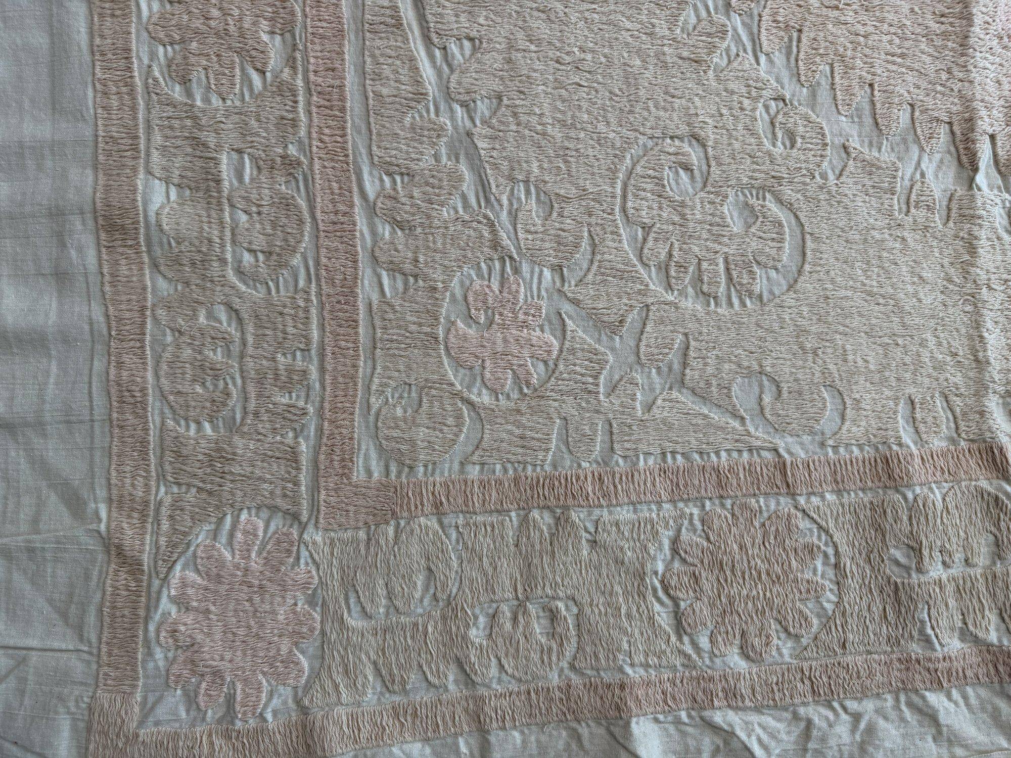 Vintage hand-embroidered tablecloth 140x154 cm