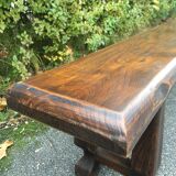 Rustic bench in solid oak