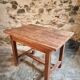 French antique writing desk / work table in cherry wood, 19th century