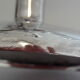 Silver metal chandelier by Gustav Beran for Keltum